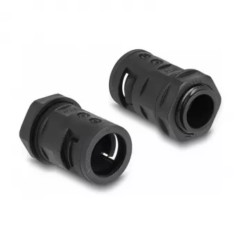 Kabelhülle DeLOCK 60463 Schwarz Kunststoff 15,8 mm x 2 m