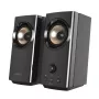 CREATIVE T60 2.0 Kompakte Hi-Fi Desktop-Lautsprecher mit klarem Dialog und Surround durch Sound Blaster SmartComms Kit, USB-C Audio-, Mikrofon- und Headset-Anschlüsse B