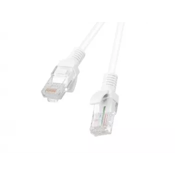 LANBERG Cat6 U/UTP Patchkabel Ethernet-Kabel 3 m Weiß, Litze 26 AWG, RJ-45–RJ-45, 250 MHz, PVC-Mantel