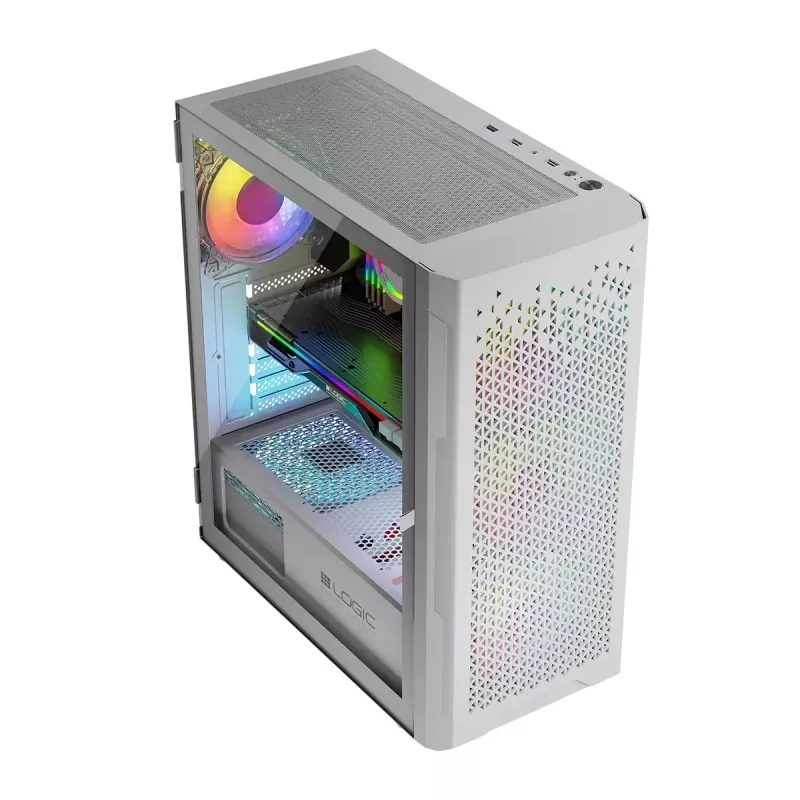 Logic ARAMIS ARGB MINIDI USB 3.0 Gehäuse Weiß