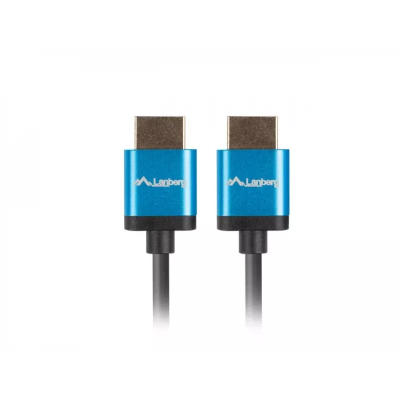 HDMI-Kabel LANBERG CA-HDMI-22CU-0018-BK 1,8 m — HDMI Typ A auf A, HDMI 2.0, 18 Gbit/s, ARC, vergoldet