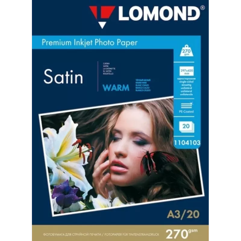 Fotopapier Lomond Premium Satin 270 g/m² A3 20 Blatt