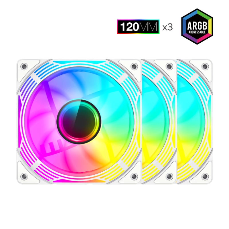 Gamemax | Gehäuselüfter | KF300R BK | Weiß