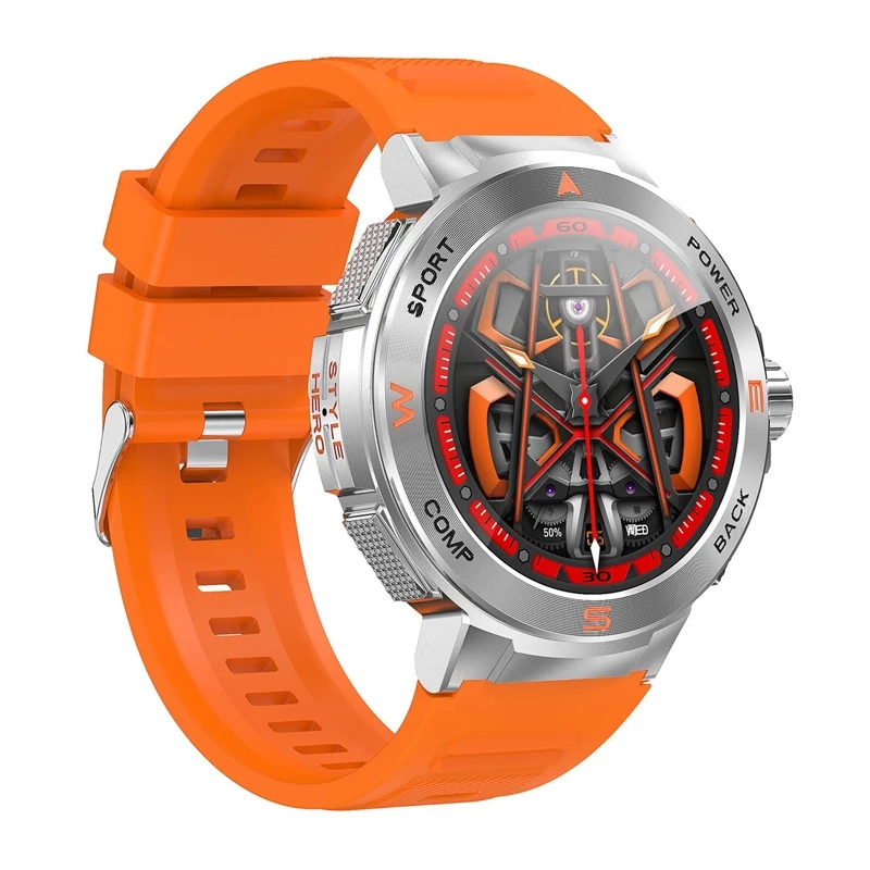 Smartwatch BlitzWolf BW-AT5 orange mit Bluetooth und Herzfrequenzmesser