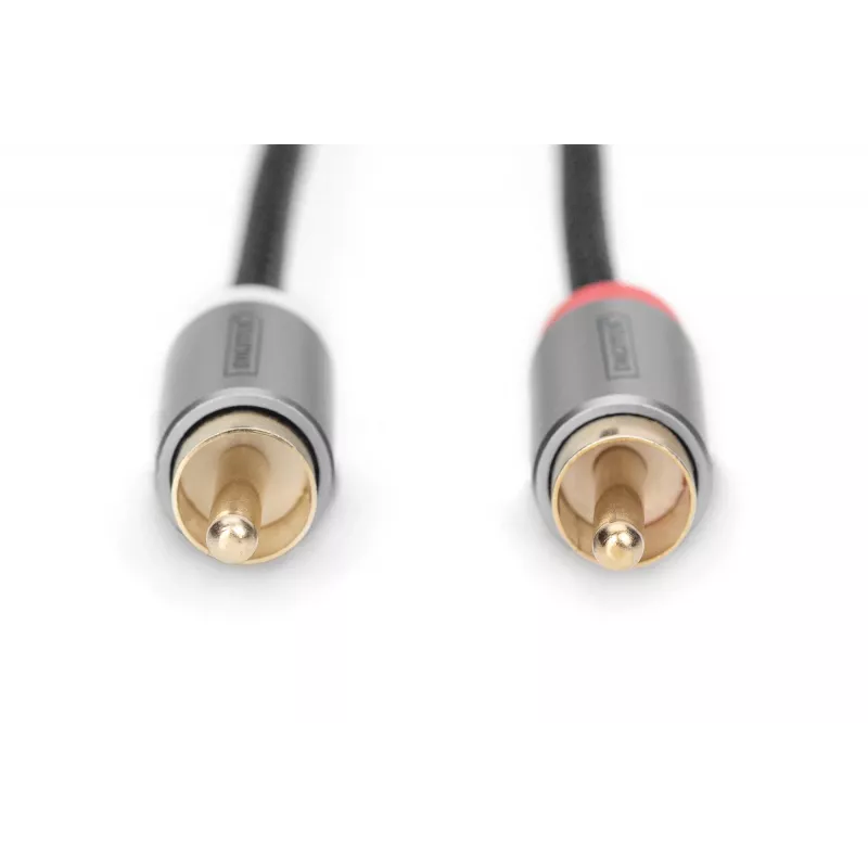 Digitus | Stereo 3,5 mm auf 2RCA Y-Splitter, M auf M | DB-510330-018-S | 3,5 mm Stereo | 2x RCA-Stecker