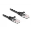 DeLOCK RJ45 Spiralkabel, Stecker – Stecker, Cat.5e, 2 m, schwarz