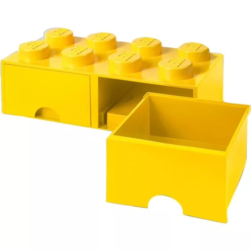LEGO Aufbewahrungsschublade Stein 8 — gelb (Modell 40061732) Aufbewahrungsschublade für Steine und Kleinteile