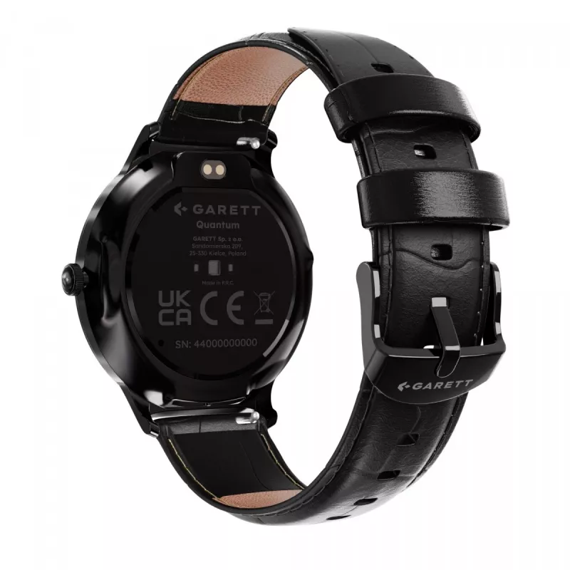 Smartwatch Garett Quantum – schwarz Edelstahl