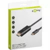 Goobay USB-C-auf-HDMI-Kabel 4K bei 60 Hz 1 m schwarz - -Stecker> HDMI (75696)