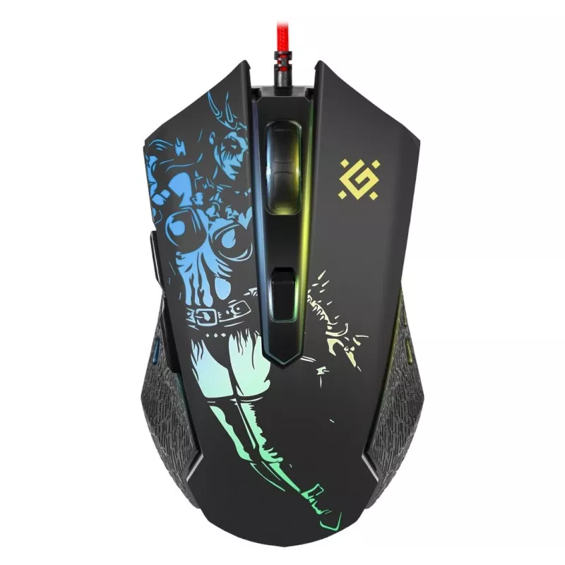 Gaming, optische, kabelgebundene Maus DEFENDER GM-933 SIN'SISTER 7200dpi 6P RGB