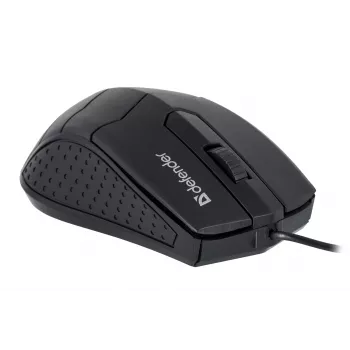 Optische beidhändige Maus DEFENDER HIT MB-530 — 1000 DPI, USB Typ-A, Schwarz, 1,5 m Kabel