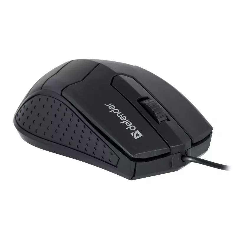 Optische beidhändige Maus DEFENDER HIT MB-530 — 1000 DPI, USB Typ-A, Schwarz, 1,5 m Kabel