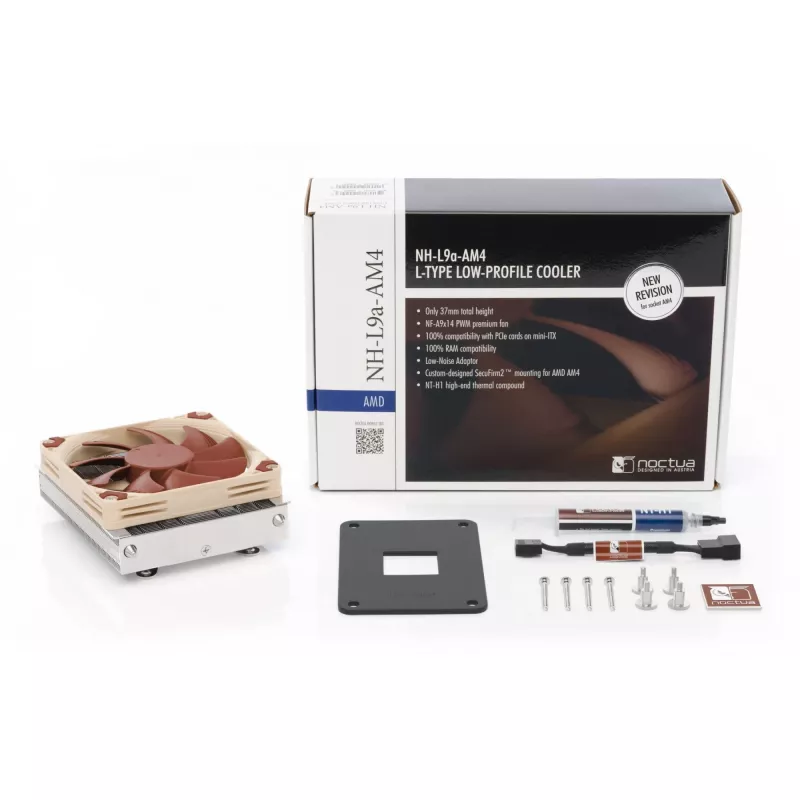 Noctua NH-L9a-AM4 Prozessorkühler 9,2 cm Beige, Nickel