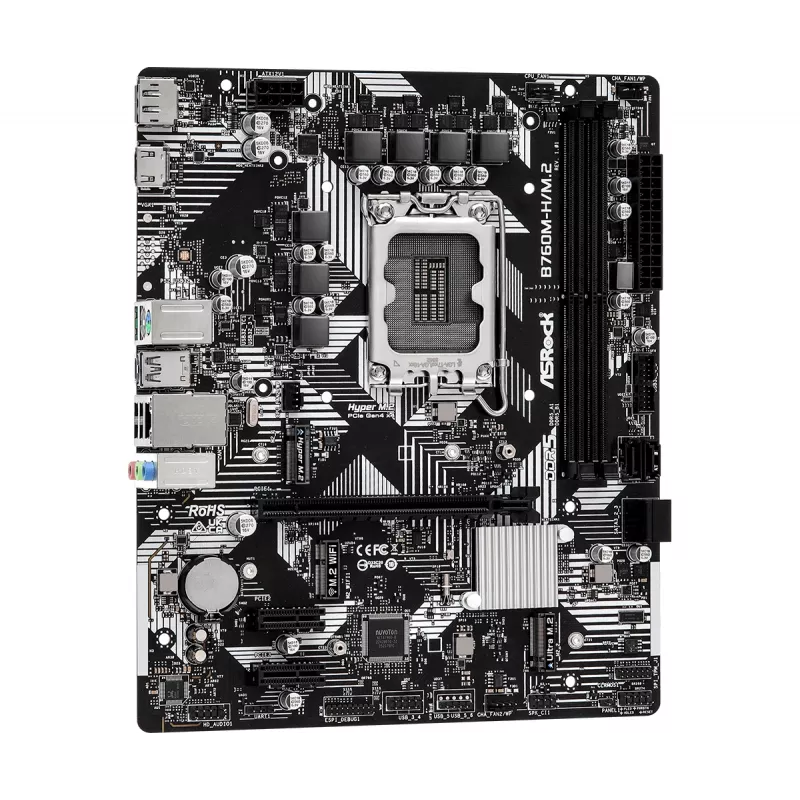 ASRock B760M-HDV/M.2 DDR5 Micro-ATX Motherboard