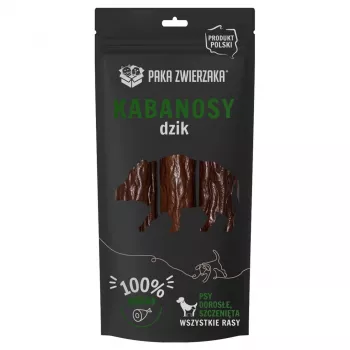 PAKA ZWIERZAKA Würstchen Wildschwein - Hundleckerli - 80g
