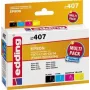 edding Druckerpatronen EDD-407 Schwarz, Cyan, Magenta, Gelb kompatibel mit EPSON T0715, 4er-Set