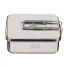 Camping-Kochset ESBIT CS1100ST — Aluminium und Edelstahl, 1,1 L, 659 g, Schwarz/Silber