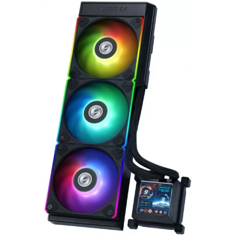 All-in-One-Flüssigkeitskühler Lian Li HydroShift LCD 360S 12 cm Schwarz