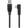 Goobay USB-C™ auf USB A 3.0 Kabel 90°, schwarz, 1 m - USB 3.0-Stecker (Typ A) > USB-C™-Stecker (66501)