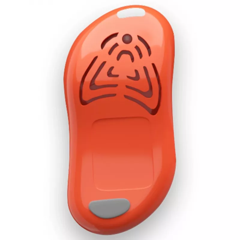 Tragbarer Ultraschall-Zeckenvertreiber TICKLESS PRO10-103OR für Haustiere, batteriebetrieben, 2 m Reichweite, orange