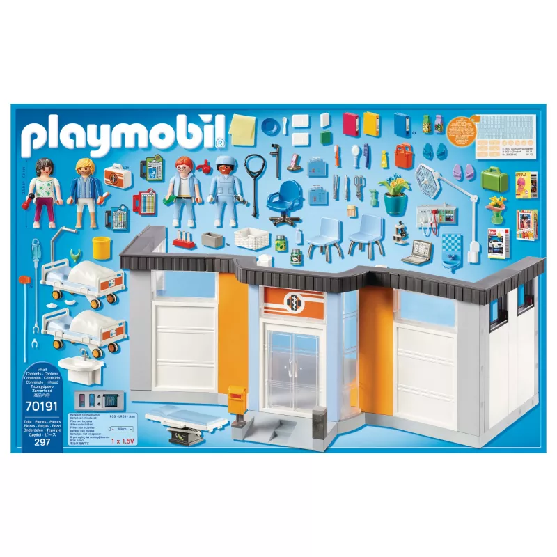 Spielfigur Playmobil 70191 Eingerichteter Krankenhausflügel 297 Teile