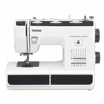 Nähmaschine Brother HF-27 — 27 integrierte Stiche, Stichbreite 6,5 mm, Stichlänge 4 mm, Freiarm, automatischer Nadeleinfädler