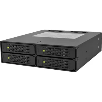 ICY DOCK - ToughArmor - MB994SP-4S - Backplane SAS/SATA II, Trayless, 4x SAS/SATA 2,5 Zoll Intern auf 4x SATA Host - Aluminium - schwarz - SAS/SATA 6 Gbit/s - 40 mm Lüfter