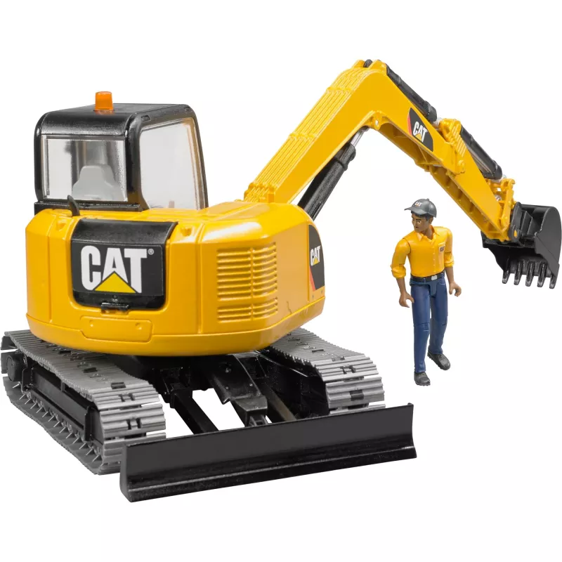 Brudder CAT Mini-Bagger mit Arbeiter