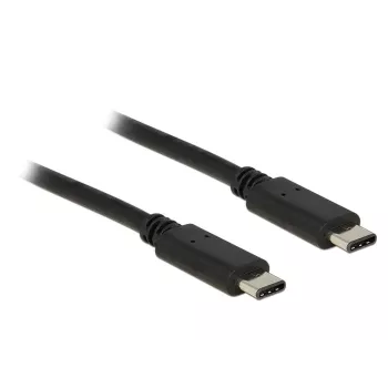 USB Type-C Kabel DeLOCK Type-C 2.0 1m Schwarz