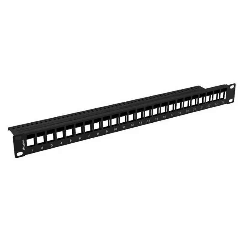 Patchpanel 1U Lanberg PPKS-1024-B