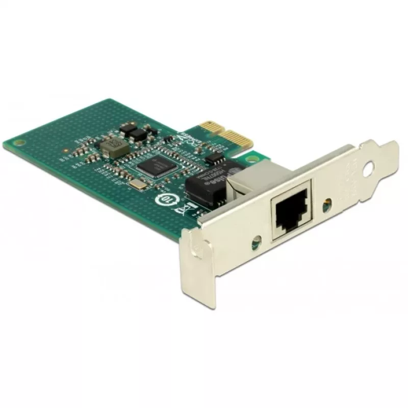 DeLock PCI Express Card > 1 x Gigabit LAN - Netzwerkadapter - PCIe 2.1 Low-Profile - Gigabit Ethernet