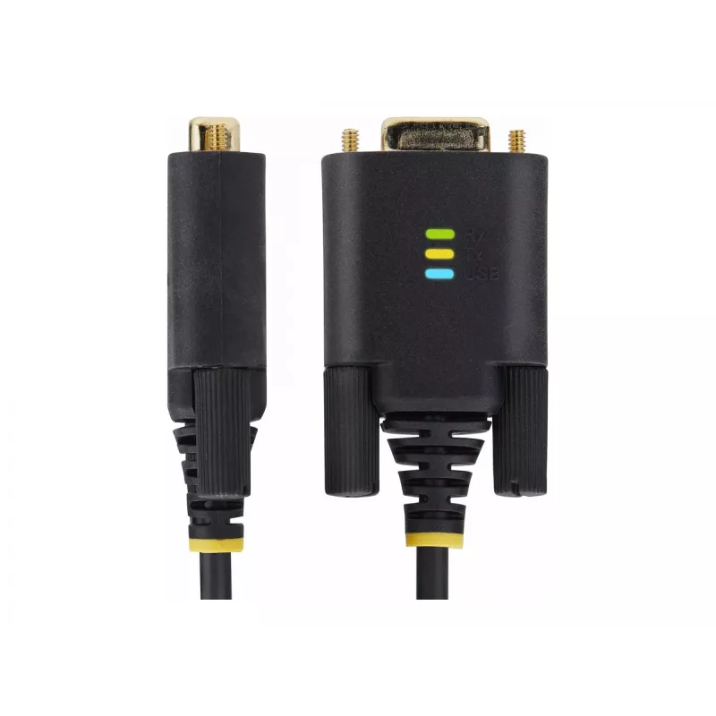 StarTech.com 13ft (4m) 2-Port USB-zu-Seriell-Adapterkabel, austauschbare DB9-Schrauben/Muttern, COM-Retention, USB-A auf DB9 RS232, FTDI, Level-4 ESD-Schutz, Windows/macOS/ChromeOS/Linux – Robuste TPE-Konstruktion