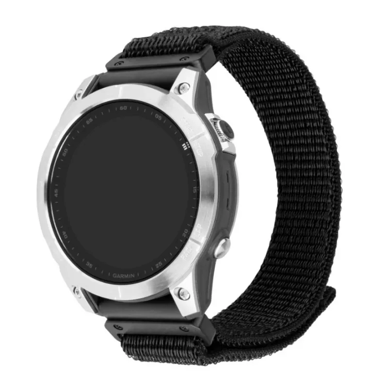 Austausch-Sportarmband 22 mm für Garmin QuickFit von FIXED – 160–210 mm, Schwarz