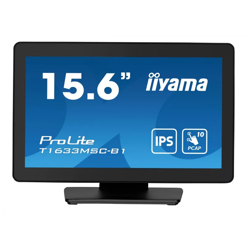 iiyama ProLite T1633MSC-B1 Computer Monitor 39,6 cm (15,6 Zoll) 1920 x 1080 Pixel Full HD LCD Touchscreen Schwarz