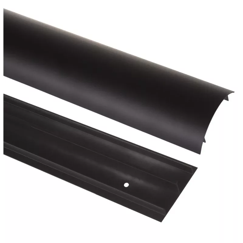 Kabelabdeckleiste Aluminium MACLEAN MC-814 B schwarz — Kabelkanalblende