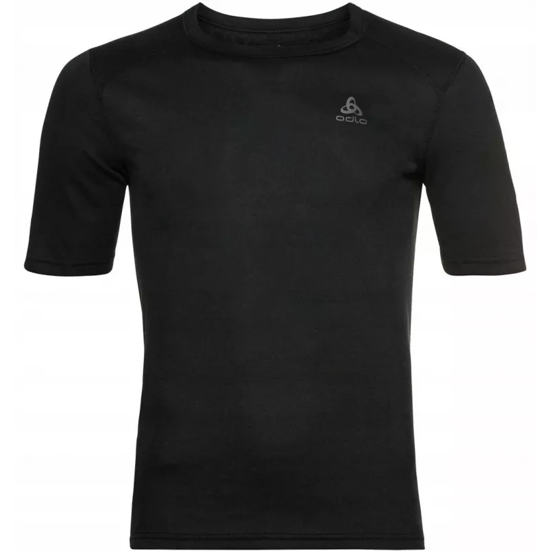 Odlo BL TOP Crew-Neck s/s ACTIVE WARM ECO Herren-T-Shirt, Größe M, Schwarz