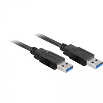 Wentronic Goobay USB 3.0 SuperSpeed-Kabel, Schwarz, 3 m - USB 3.0-Stecker (Typ A) > USB 3.0-Stecker (Typ A) (93929)