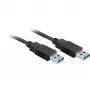 Wentronic Goobay USB 3.0 SuperSpeed-Kabel, Schwarz, 3 m - USB 3.0-Stecker (Typ A) > USB 3.0-Stecker (Typ A) (93929)