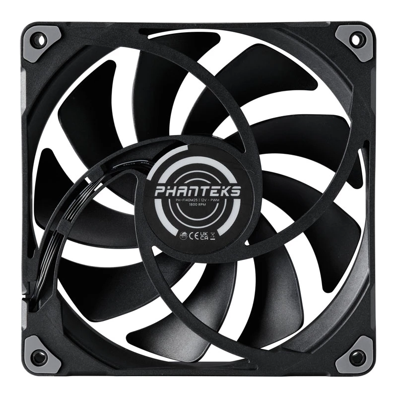 PHANTEKS M25 PWM 140mm Gehäuselüfter – 3er-Pack, Schwarz
