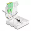 DELOCK Optischer Glasfaser-Anschlusskasten 2 x SC/APC Simplex mit 30 m G.657.A1 Drop-Kabel-Set