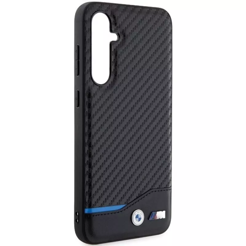 BMW | BMHCS23FE22NBCK | Rückseitenabdeckung | Samsung | Galaxy S23 FE | Leder Carbon | Schwarz