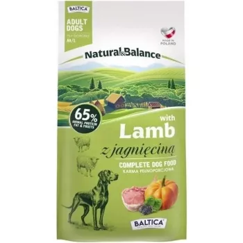 BALTICA Natural & Balance Lamm M/L – Trockenfutter für Hunde – 3 kg