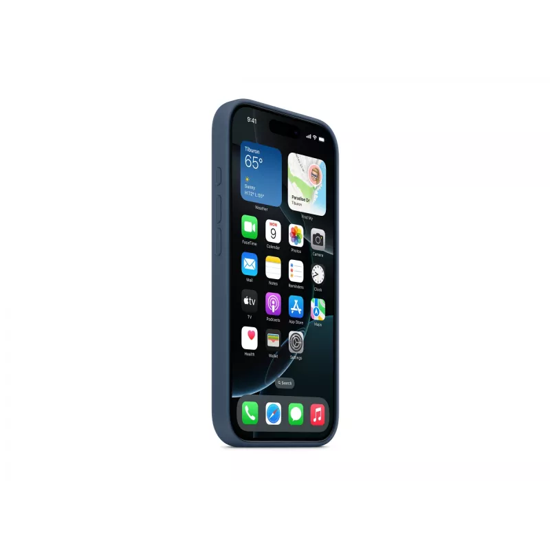 Silicone Case mit MagSafe für iPhone 16 Pro - Denim