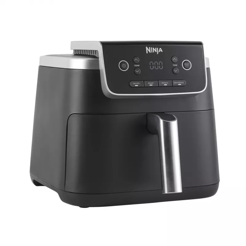 Heißluftfritteuse Ninja AF140EU Single 4,7 L 1750 W Schwarz, 4 Programme, LCD, Knusperplatte