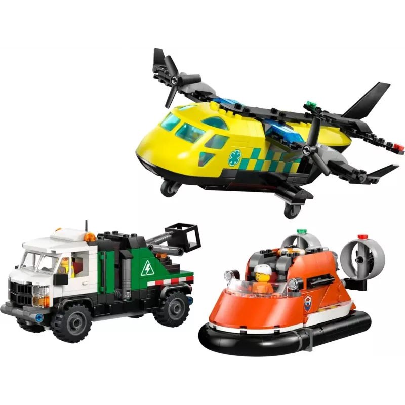 LEGO CITY 60505 Flugzeug, Service-LKW und Hovercraft
