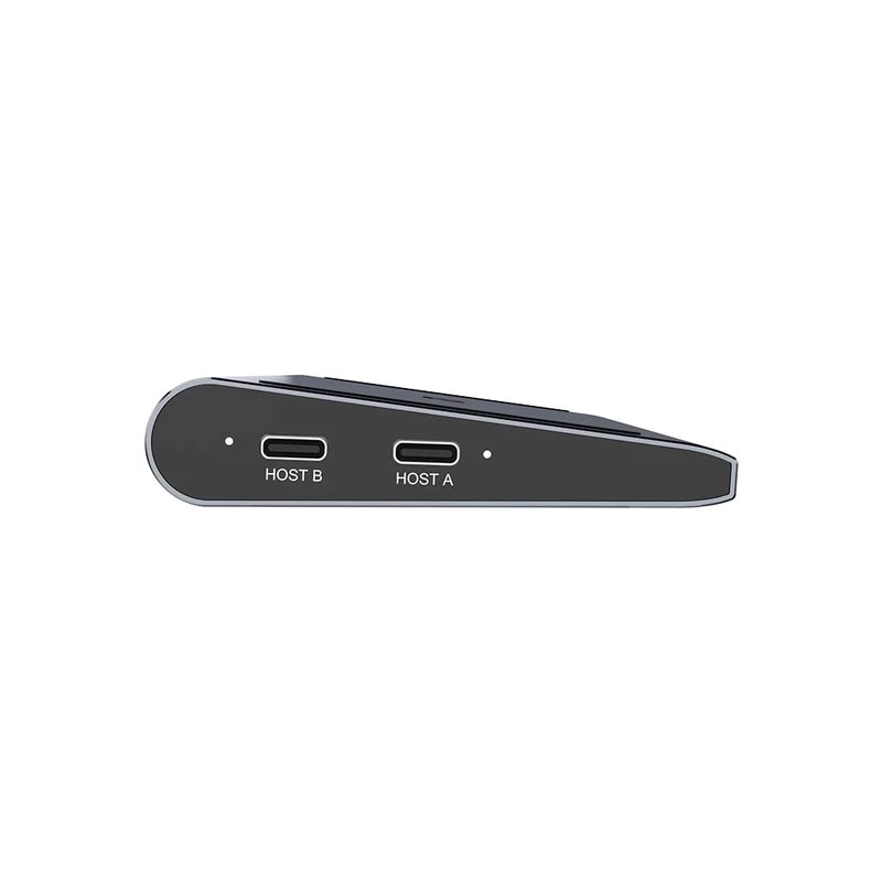 KVM-Switch Unitek D1106AGY01 USB-C Triple 4K Dockingstation mit KVM, 3x USB-A, 5x USB-C, HDMI×2, DP×1, RJ-45, SD-Leser, 3840×2160@60Hz, Aluminium