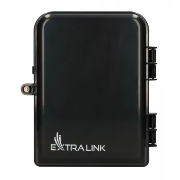 Extralink Eliza V2 Glasfaserverschluss, 16 Spleiße, schwarz, Mittelspanne