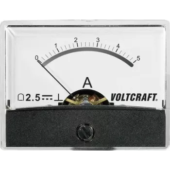 Voltcraft AM-60X46/5A/DC Einbau-Messgerät AM-60X46/5A/DC 5 A Drehspulmessgerät (AM-60X46/5A/DC)