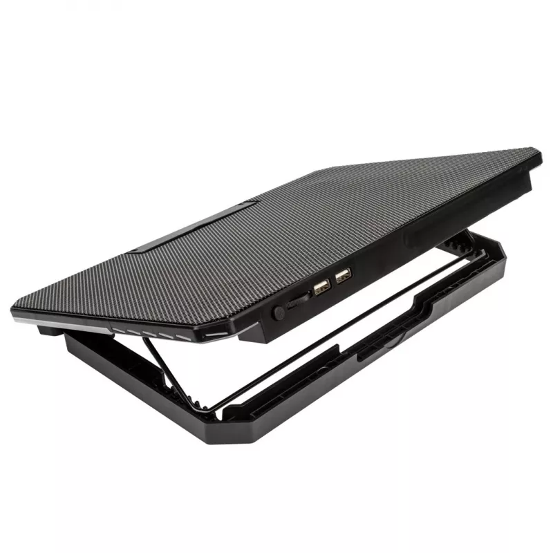 Laptop-Kühlpad Kolink KL-F500 für 17,3 Zoll (43,9 cm) — 6 Lüfter, 1900 U/min, USB, schwarz