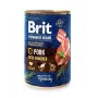 Nassfutter für Hunde Brit Premium by Nature Schwein mit Luftröhre 400 g, getreidefrei, für alle Rassen und Altersstufen